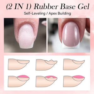 2 in 1 Rubber Base Gel RB01 7ml Base & Top Coat LILYCUTE