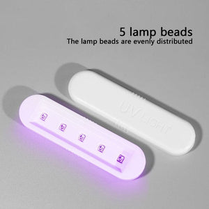 3W White USB UV Nail Dryer Lamp Tools & Accessories No Brand