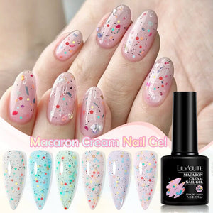 Macaron Cream Nail Gel Polish 7ml Gel Nail Polish LILYCUTE 6 Colors