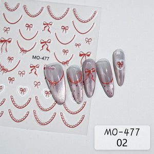Bowknot 3D Nail Sticker MO-477 Nail Art No Brand
