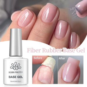 Fiber Rubber Base Gel 10ml Gel Nail Polish BORN PRETTY
