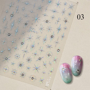Glitter Starlight Rhinestones 3D Nail Stickers Nail Sticker No Brand 03
