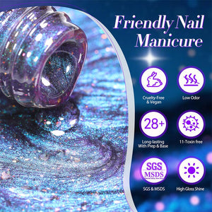 Cat Magnetic Gel Polish MY35 Starry Sky 10ml Gel Nail Polish BORN PRETTY