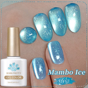 Glitter Cat Magnetic Gel Polish MY62 Mambo Ice 10ml Gel Nail Polish BORN PRETTY