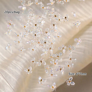 20pcs Ice Transparent Butterflies 3D Nail Decorations Nail Decoration No Brand 02