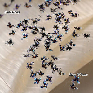 20pcs Ice Transparent Butterflies 3D Nail Decorations Nail Decoration No Brand 04