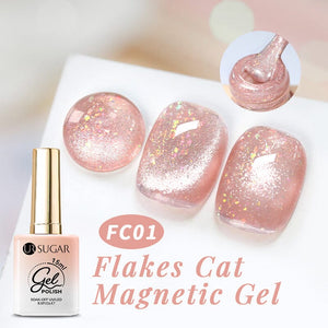 Flakes Cat Magnetic Gel FC01 15ml Gel Nail Polish UR SUGAR