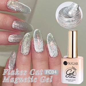 Flakes Cat Magnetic Gel FC04 15ml Gel Nail Polish UR SUGAR