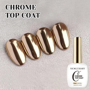 Chrome Top Coat 15ml Gel Nail Polish NICOLE DIARY