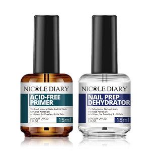 Nail Prep Dehydrator Acid-Free Primer 15ml Nail Care NICOLE DIARY