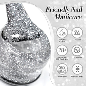 Reflective Glitter Gel SZ27 Carat Mirage 10ml Gel Nail Polish BORN PRETTY