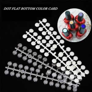 120pcs Round Transparent Display False Nail Tips Nail Tips No Brand