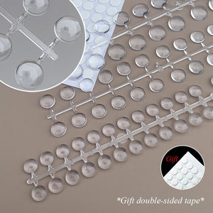 120pcs Round Natural Display False Nail Tips Nail Tips No Brand