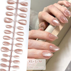 30pcs Press on Nails XS+S+M Sizes Fake Nail Tips Nail Tips No Brand 05