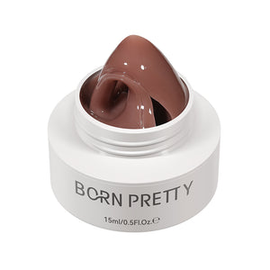 Non‑Stick Hand Builder Gel #04 Nude Brown 15ml Extension Nail Gel BORN PRETTY