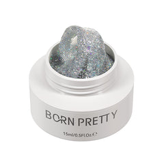 Non‑Stick Hand Builder Gel #07 Glitter 15ml Extension Nail Gel BORN PRETTY