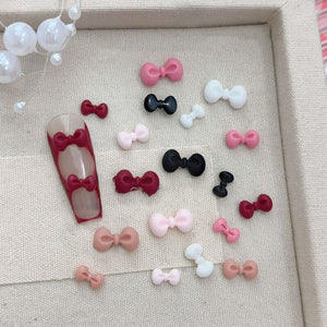 50pcs Bowknot Plastic Nail Art Decorations Nail Decoration No Brand