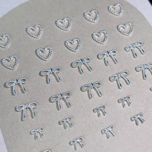 10pcs Bowknot Alloy Rhinestone Nail Decoration #02 Nail Art No Brand