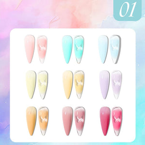 9 Colors Pat Painting Gel Gel Nail Polish No Brand