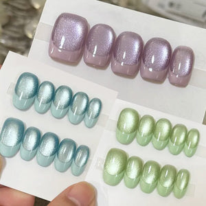 2 Bottles Gel Set French Cat Magnetic Gel 10ml Gel Nail Polish BORN PRETTY