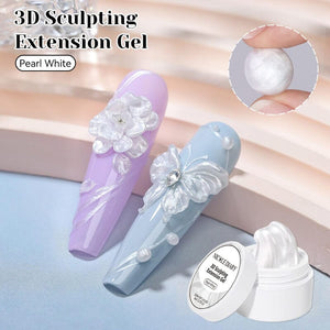 Pearl White 3D Sculpting Extension Gel 8ml Extension Nail Gel NICOLE DIARY