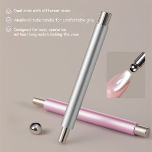 Double Head Cat Magnet Stick Pink Gold Silver Tools & Accessories No Brand