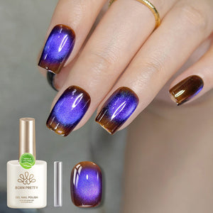 Colored Cat Magnetic Gel MY124 Grape Iced 15ml HEMA/TPO FREE Gel Nail Polish BORN PRETTY