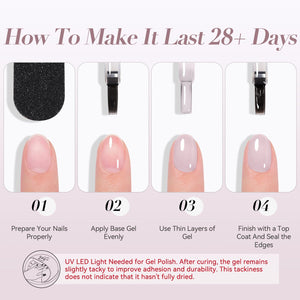 Jelly Gel Polish TS17 Blush Pop 15ml HEMA/TPO FREE Gel Nail Polish BORN PRETTY