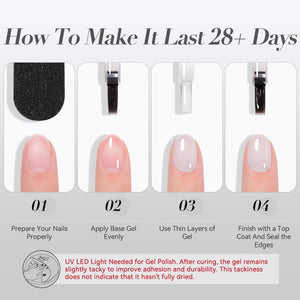 Jelly Gel Polish 15ml HEMA/TPO FREE Gel Nail Polish BORN PRETTY