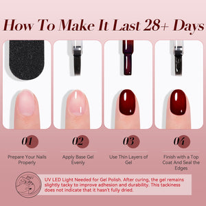 Jelly Gel Polish TS24 Scarlet Heat 15ml HEMA/TPO FREE Gel Nail Polish BORN PRETTY