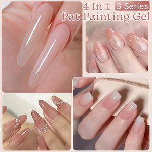 4 Colors 4 in 1 Pat Painting Gel Mist Murmur Gel Nail Polish UR SUGAR