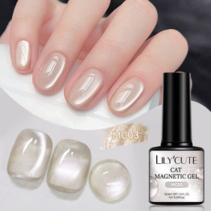 Glass Cat Magnetic Gel MC03 7ml Gel Nail Polish LILYCUTE