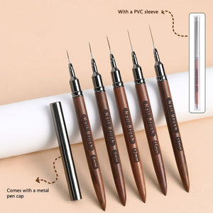 Wooden Handle Nail Liner Brush Tools & Accessories No Brand