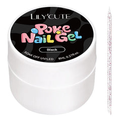 Poke Nail Gel Black 8ml Gel Nail Polish LILYCUTE