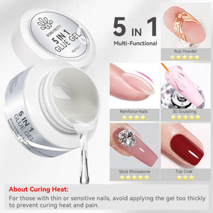 5 IN 1 Glue Gel 30g Gel Nail Polish BORN PRETTY