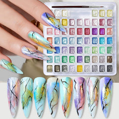 60 Colors Pearl Watercolor Pigment Nail Art No Brand