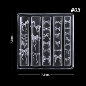 3D Silicone Nail Mold Bowknot #03 Tools & Accessories No Brand