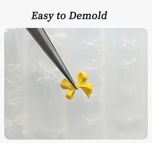 3D Silicone Nail Mold Bowknot #02 Tools & Accessories No Brand