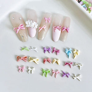 12 Grids Bowknot Nail Decorations Clearance No Brand