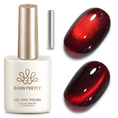 Crystal Cat Magnetic Gel MY377 Hot Ruby 15ml Gel Nail Polish BORN PRETTY