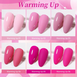 6 Colors Gel Set S46 Warming Up 7ml Gel Nail Polish BORN PRETTY