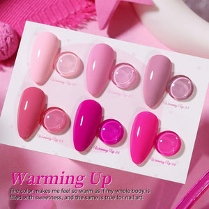 6 Colors Gel Set S46 Warming Up 7ml Gel Nail Polish BORN PRETTY