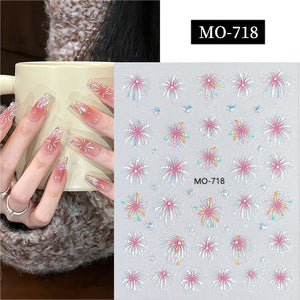 Firework 3D Nail Sticker