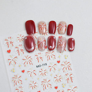 Firework 3D Nail Sticker