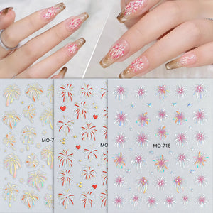 Firework 3D Nail Sticker
