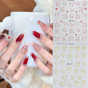 Firework 3D Nail Sticker Nail Art No Brand