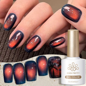 Colored Cat Magnetic Gel MY393 Blazing Sky 10ml HEMA/TPO FREE Gel Nail Polish BORN PRETTY