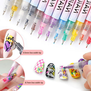Nail Painting Pen #06 Black 0.5mm Head Clearance No Brand