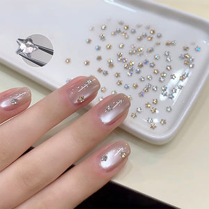 30pcs Sparkling Star Zircon Nail Decoration