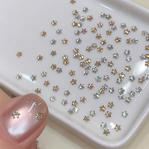 30pcs Sparkling Star Zircon Nail Decoration